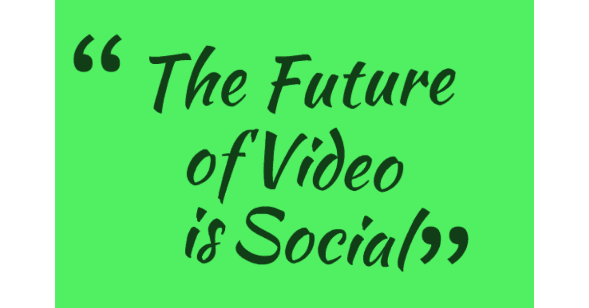 Video content has better shareable and shelf value than images and status updates, video content is the future of social media