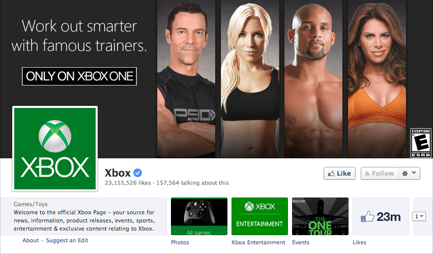 Facebook Content Strategy and Page Review: XBOX