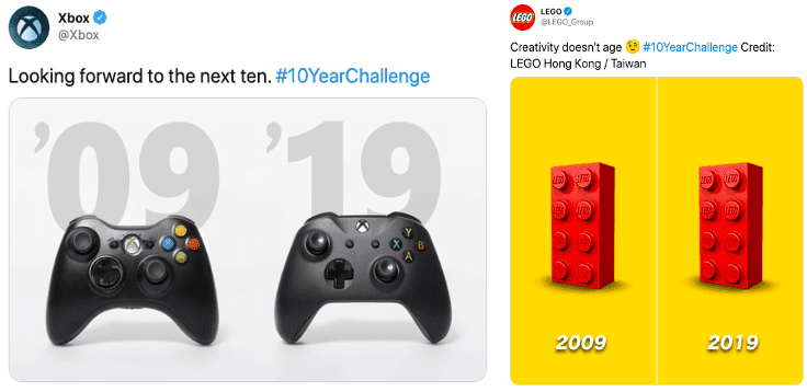 Xbos & Lego's 10 Year Challenge