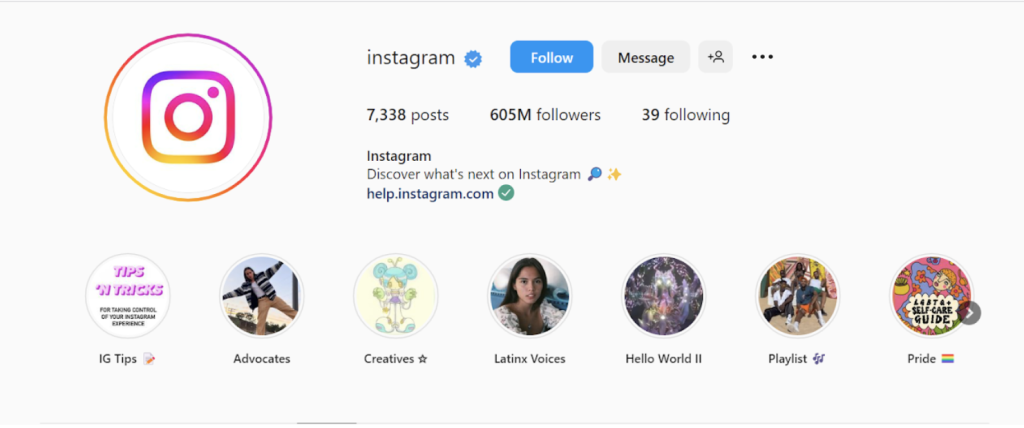 what is instagram bio for business