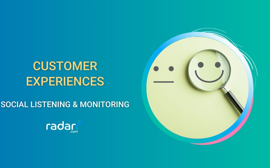 How can social listening and monitoring help with driving positive customer experiences